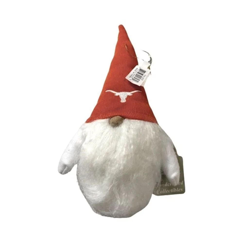 Santa’s Workshop Texas Longhorns Hat Gnome Ornament NWT
